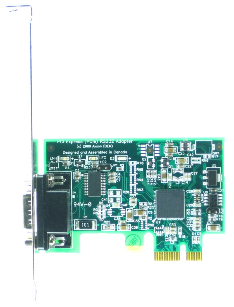 Click for large picture of the PCI Express (PCIe) LF659KB RS232 Host Adapter
